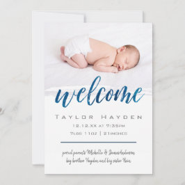 Anúncio de Nascimento da Foto de Boas-Vindas da Bl