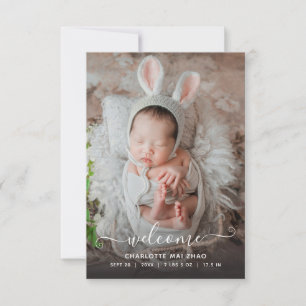 Anúncio de Nascimento da Foto do Baby 2