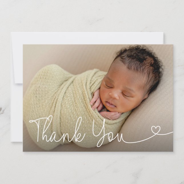 Anúncio de nascimento da Foto do Bebê Script de co (Frente)