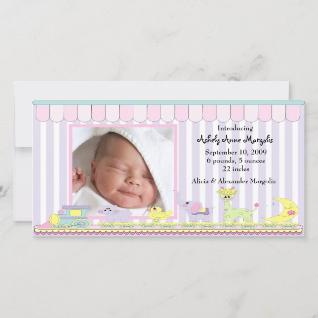 Anúncio de Nascimento da FOTO do Comboio Circus Ba (Frente)