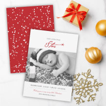 Anúncio de Nascimento da Foto do Nosso Bebê da Est