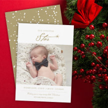 Anúncio de Nascimento da Foto do Nosso Bebê da Est