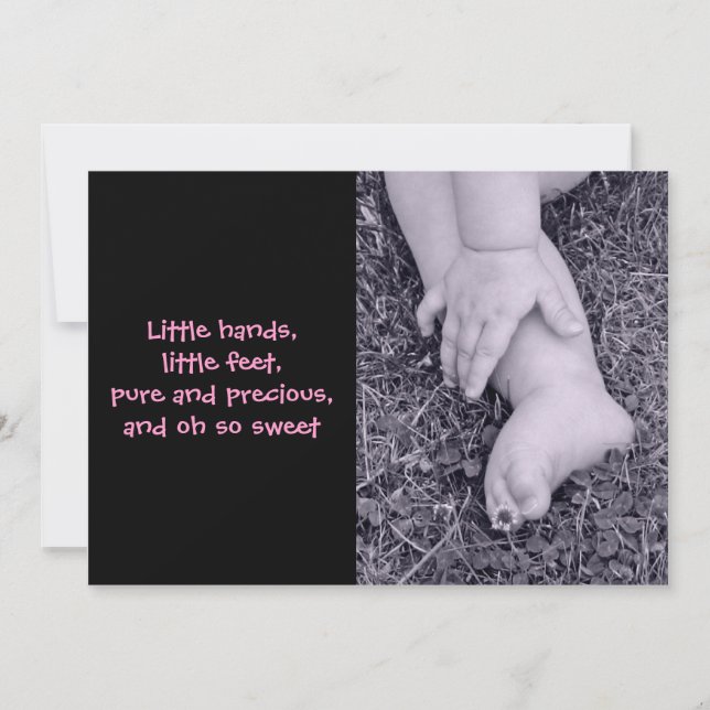 Anúncio de Nascimento da Menina (Frente)