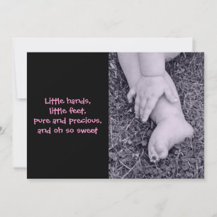 Anúncio de Nascimento da Menina