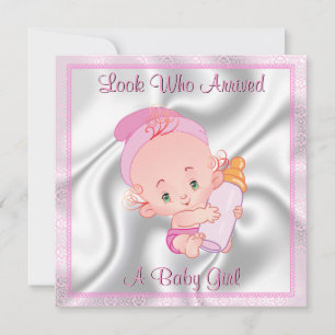 Anúncio de Nascimento da Menina