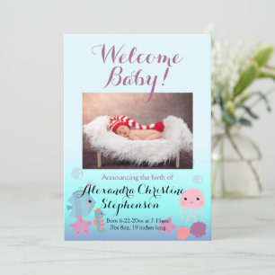 Anúncio de nascimento da Sea Beach Girl