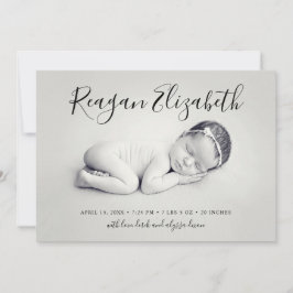 Anúncio de Nascimento da Sobreposição de Fotos em