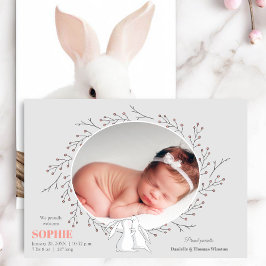 Anúncio de Nascimento de Animais da Floresta