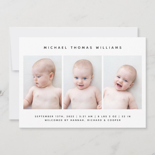 ANÚNCIO DE NASCIMENTO DE BABY (Frente)