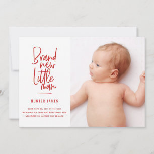 Anúncio de nascimento de bebê desenhado à mão mode