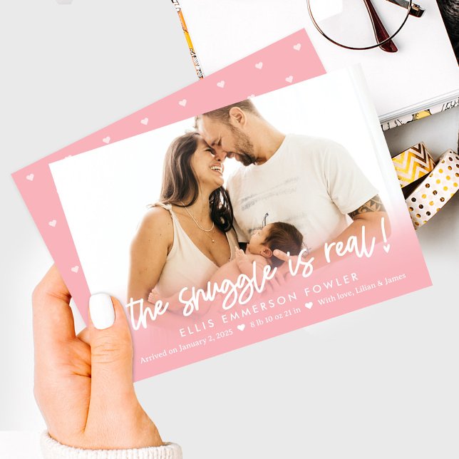 Anúncio de nascimento de bebê divertido (Criador carregado)