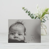 Anúncio de Nascimento de Bebê Menino com Foto Mini