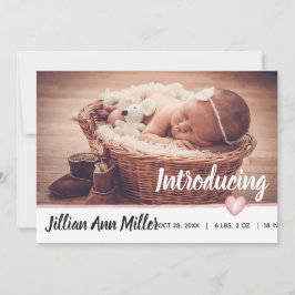 Anúncio de Nascimento de Corações de Água