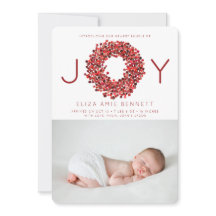 Anúncio de Nascimento de Feriado em Watercolor Ber