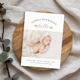 Anúncio de nascimento de Foto de Tiny Twigs