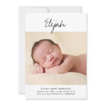 Anúncio de Nascimento de Foto do Nome de Script Mí