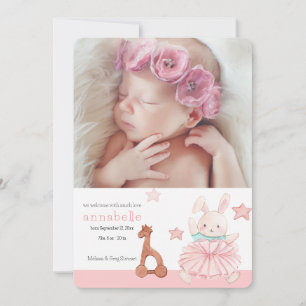 Anúncio de nascimento de foto do Precioso Hello