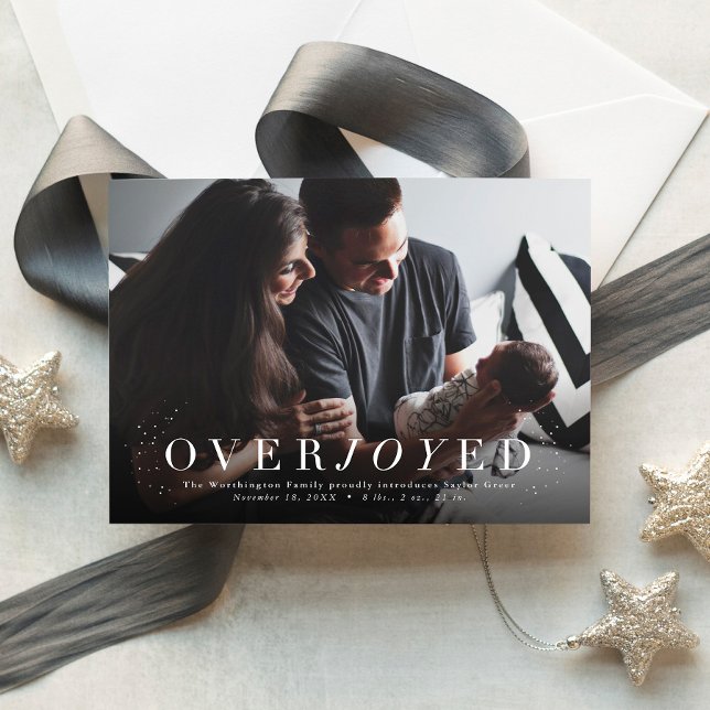 Anúncio de nascimento de fotos de feriado (Criador carregado)