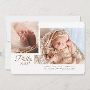 Anúncio de Nascimento de Fotos de Script de Exibiç