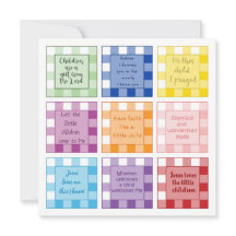 Anúncio de nascimento de Gingham Baby, baseado em