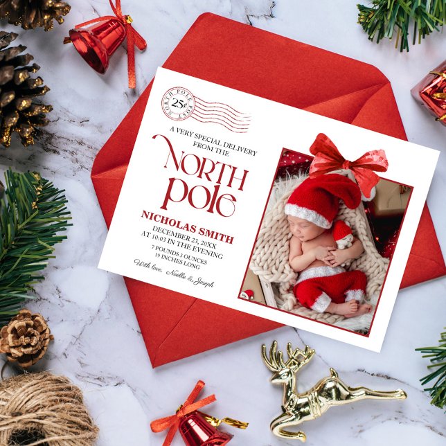 Anúncio de Nascimento de Natal no Polo Norte (Criador carregado)