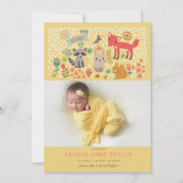 Anúncio de Nascimento de Novo Bebê de Animais da F