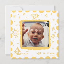 Anúncio de Nascimento de Pássaro Amarelo