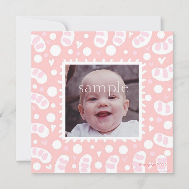 Anúncio de nascimento de pontos bobos (Frente)