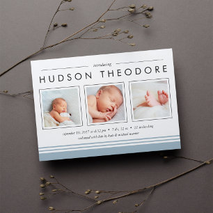 Anúncio de Nascimento de Stripe do Metro   Céu