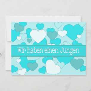 Anúncio de Nascimento do Bebê Alemão