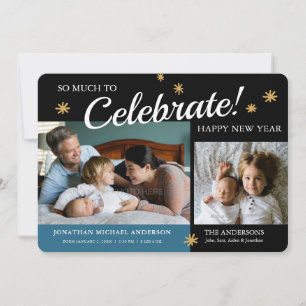 Anúncio de Nascimento do Bebê ano novo Foto