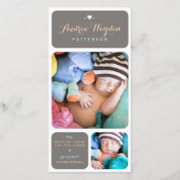 Anúncio de Nascimento do Bebê-Bebê Foto de Duet Do