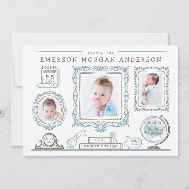 Anúncio de Nascimento do Bebê de Muro de Enfermeir (Frente)