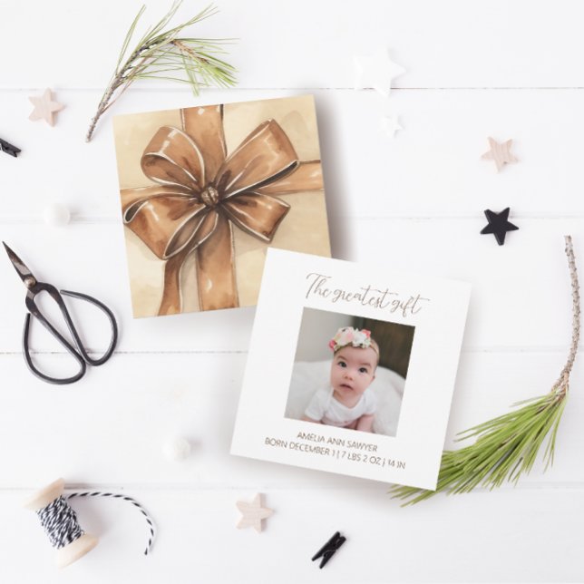 Anúncio de nascimento do bebê de Natal (Criador carregado)