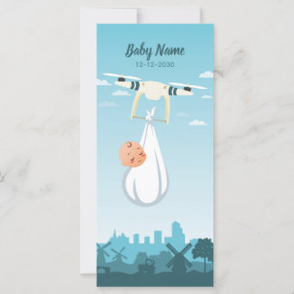 Anúncio de Nascimento do Bebê Drone