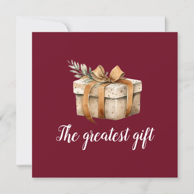 Anúncio de Nascimento do Bebê Foto de Inverno do e (Frente)