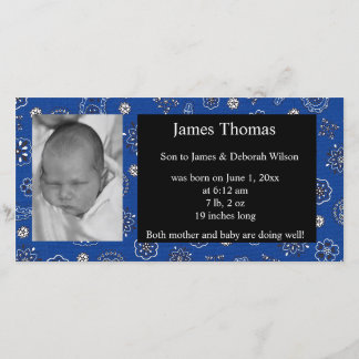 Anúncio de Nascimento do Bebê Ocidental