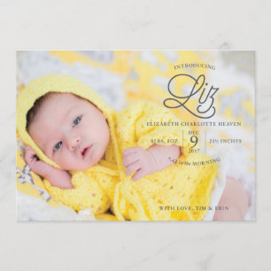 Anúncio de Nascimento do Céu Liz