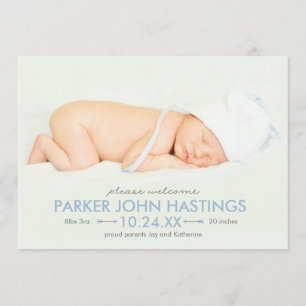 Anúncio de Nascimento do Cheio de Seta Tiny Archer