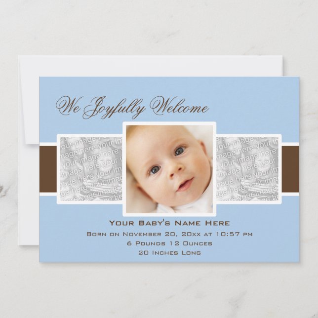 Anúncio de Nascimento do Dia 3 (Azul) (Frente)