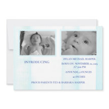 Anúncio de Nascimento do Garoto do Mundo Azul