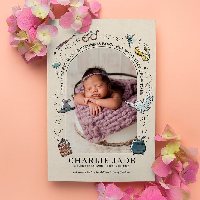 Anúncio de nascimento do Harry Potter mágico (Criador carregado)