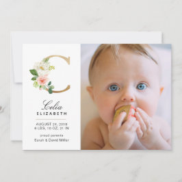 Anúncio de Nascimento do Monograma