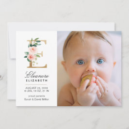 Anúncio de Nascimento do Monograma