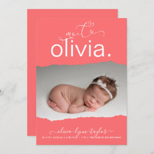 Anúncio de Nascimento do Papel de Gravação de Foto