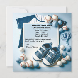 Anúncio de Nascimento do Pequeno Slugger