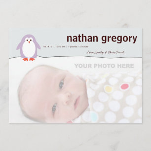 Anúncio de Nascimento do Pinguim