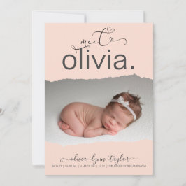 Anúncio de Nascimento do Quadro de Papel Torno por