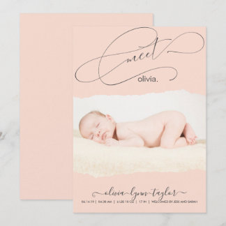 Anúncio de Nascimento do Quadro de Papel Torno por