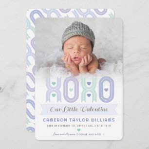 Anúncio de Nascimento do Rapaz Fotográfico do XOXO